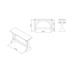 Jobrin Double Pedestal Console Table - MiBasics -Home Living Store GUEST a52d19ba 3d5b 4afb aef0 3808d55c8180