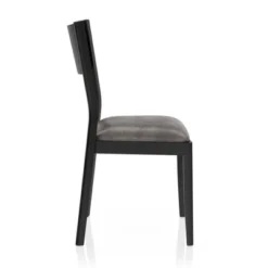 5pc Bernst Mid-Century Modern Dining Table Set Antique Oak/Black/Gray - MiBasics -Home Living Store GUEST aa44b062 7e5c 4a5a 9cf9 95d88bfd943e