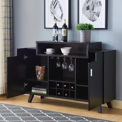 Dorfella 2 Open Shelf Buffet Red Cocoa - MiBasics 4 Dorfella 2 Open Shelf Buffet Red Cocoa - MiBasics - Image 2