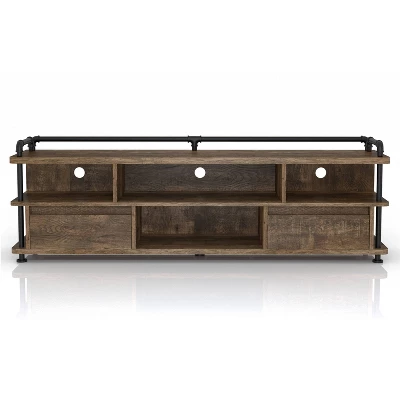 3pc Nanum Entertainment Console For TVs Up To 78" Reclaimed Oak - MiBasics 6 3pc Nanum Entertainment Console For TVs Up To 78" Reclaimed Oak - MiBasics - Image 4