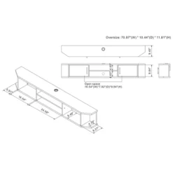 Deschutes Floating TV Stand For TVs Up To 75" - MiBasics -Home Living Store GUEST af3a5ddf 2ca7 4324 ae22 32f10f3880a6