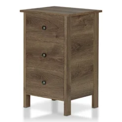 Cecilia 3 Drawer Nightstand Walnut - MiBasics -Home Living Store GUEST aff7641f daca 40cf 9fc8 d6998ab22678