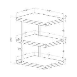 Comrie 3 Shelf Side Table - MiBasics -Home Living Store GUEST b0e1deaa 2384 431c a3ee f7463b8e87b3