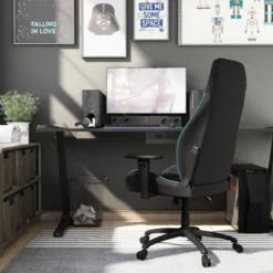 Ansar Diamond Stitched Faux Leather Gaming Chair - MiBasics -Home Living Store GUEST b126515a 5cc3 4b07 afdd bbb21658c57a