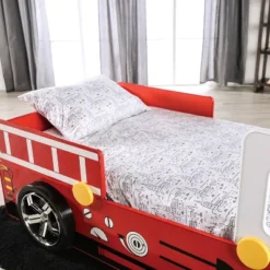 Twin Kamphora Fire Truck Engine Youth Bed - Red - MiBasics -Home Living Store GUEST b4322d0a 0a87 4ac1 bfc8 55de87c5952f