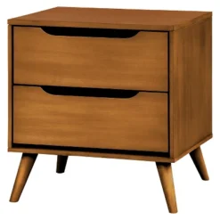 Dawna Mid-Century Modern Nightstand - Furniture Of America -Home Living Store GUEST b4a441f4 f52d 478e 8264 d8ee31eed363