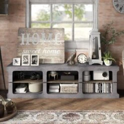 Ossi 6 Shelf TV Stand For TVs Up To 75" Cement - MiBasics 14 Ossi 6 Shelf TV Stand For TVs Up To 75" Cement - MiBasics -Home Living Store GUEST b52e385e 6517 4eed b3cf 0cb5c2a40c08