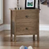 Cecilia 2 Drawer Nightstand Walnut - MiBasics -Home Living Store GUEST b6e6efb7 eec3 47f3 9163 2943c9872df8