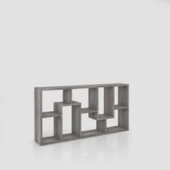 70.98" Crusiton Versatile Bookcase Vintage Gray Oak - MiBasics -Home Living Store GUEST b86eb693 ae09 4775 ad91 79ed03a81574