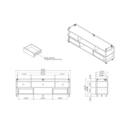 Nanum Multi Storage TV Stand For TVs Up To 70" Reclaimed Oak - MiBasics -Home Living Store GUEST bbf846ae 8ad1 415f 80ad 52bdf08c2220 1