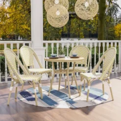 5pc Arna Patio Set With 32" Round Dining Table - MiBasics -Home Living Store GUEST bc6d135d 5be9 469d 9f1a 9943086f776b