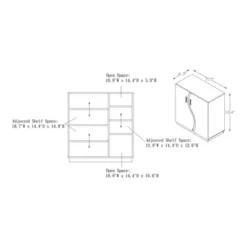 Brazen Contemporary 8 Shelf Shoe Cabinet White/Distressed Walnut - MiBasics 9 Brazen Contemporary 8 Shelf Shoe Cabinet White/Distressed Walnut - MiBasics -Home Living Store GUEST c34c1ca7 0bff 4960 b70d 236c79990630