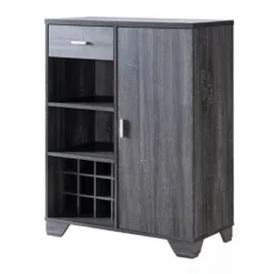 Ereth Modern Wine Bar Cabinet Dark Gray - MiBasics -Home Living Store GUEST c35893c6 d445 4efb 9fc8 4b7feb9400c3