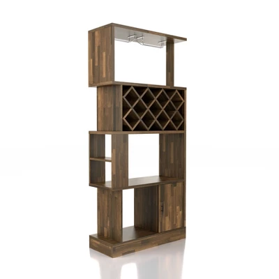 Wellster Wine Cabinet For 11 Wine Bottles And Stemware Rack - MiBasics 12 Wellster Wine Cabinet For 11 Wine Bottles And Stemware Rack - MiBasics - Image 10