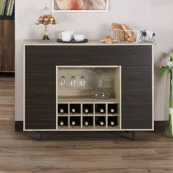 Hyme Two-Tone Buffet Server Wenge - MiBasics