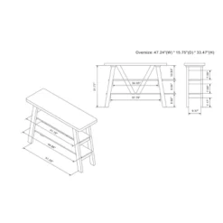 New Riverton Open Shelf Console Table - MiBasics -Home Living Store GUEST caeb2c4b c5c3 4734 b121 5b6a6db321e6