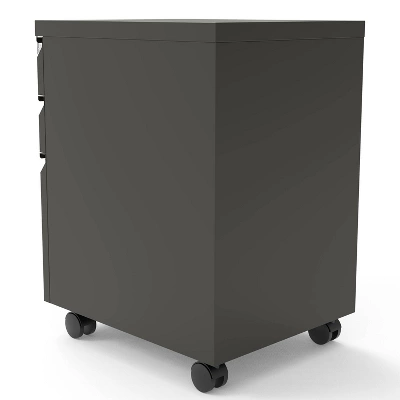 Berbrook Modern 3 Drawers Mobile File Cabinet - MiBasics 4 Berbrook Modern 3 Drawers Mobile File Cabinet - MiBasics - Image 2
