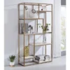 70.25" Amstil 6 Shelf Display Bookcase Champagne - MiBasics -Home Living Store GUEST d44e5554 efb4 4c20 8677 e0c1f4e5f2d6