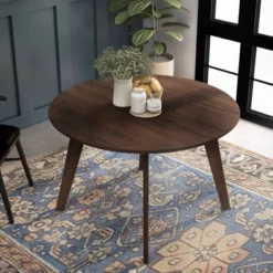 Jenny Round Dining Tables Gray Walnut - MiBasics -Home Living Store GUEST d4c42865 6b29 4d25 8e79 36252580dd48