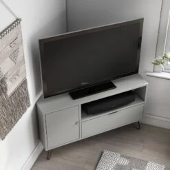 Sola Modern Corner TV Stand For TVs Up To 50" - MiBasics -Home Living Store GUEST d6fda898 81eb 49f9 8cbb af0a737eae44