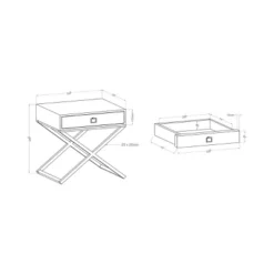 Trilla X-Shape Side Table - MiBasics -Home Living Store GUEST d8719583 6774 4a33 8311 fa11ff109d94