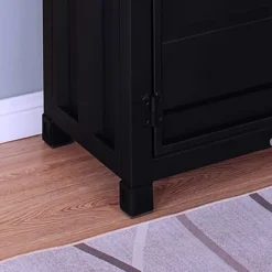 Murka 2 Open Shelf Console Table Sand Black Powder Coating - MiBasics -Home Living Store GUEST db23815d 8e2b 49a2 97cd 59ed2bb91e1a