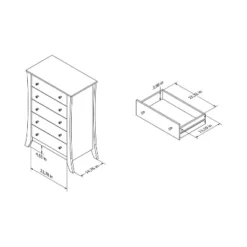 Weston 5 Drawer Chest Roasted Espresso - MiBasics -Home Living Store GUEST e264c9a3 2db8 444f 83b7 d30c774bc719