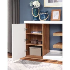Hal Open Shelf Sofa Table White - MiBasics -Home Living Store GUEST e2b1f628 c74e 4f60 9435 6ae7b4e7b048