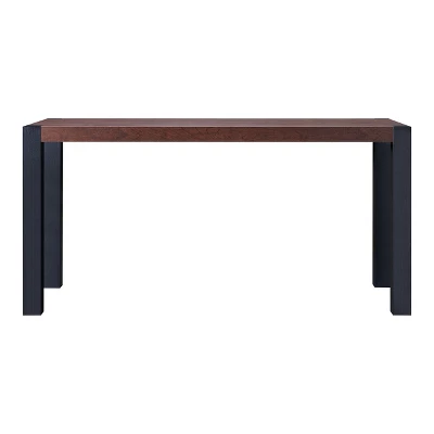 60" Holt Modern Two-Tone Dining Table Walnut - MiBasics 8 60" Holt Modern Two-Tone Dining Table Walnut - MiBasics - Image 6