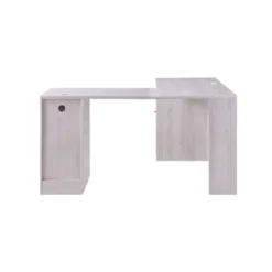 Ghally Locking Drawer L-Shape Desk With USB Ports White Oak - MiBasics -Home Living Store GUEST e51ec432 b0af 4c23 9c3b 92a2930f37bc