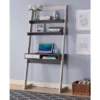 Holten 2 Open Shelves Leaning Desk White Oak/Distressed Gray - MiBasics -Home Living Store GUEST e8d00db9 3d76 4876 982e e80d6565764c