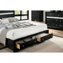 Queen Wetherby 2 Drawer Footboard Platform Bed Black - MiBasics -Home Living Store GUEST e8dfc85e f0e9 48df bcc7 c409c3000db8