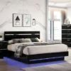 Cavatao Platform Bed With Led Light Black/Chrome - MiBasics -Home Living Store GUEST edaf0e48 6cbf 452a 91fb 889137b1965c