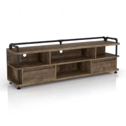 Nanum Multi Storage TV Stand For TVs Up To 70" Reclaimed Oak - MiBasics -Home Living Store GUEST f1087e49 8baf 4a7b 991b 6bcaaf81ecd8