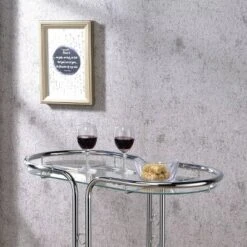 Kentrik Glass Top Serving Cart Chrome - MiBasics -Home Living Store GUEST f14d2180 4e18 4d33 bd59 c13222498ee6
