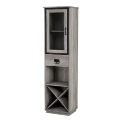 MiBasics Stormquiet Farmhouse 1 Drawer Tower Cabinet With Wine Rack And Shelves -Home Living Store GUEST f2eb6bfe 3dfe 4552 b92a 605294585976