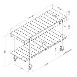 Huntingdale Industrial 1 Shelf Sofa Table - MiBasics -Home Living Store GUEST f373c75b 20e3 4864 8bee c168003679c0