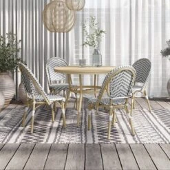 5pc Arna Aluminum Patio Dining Set - MiBasics