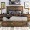 Culver Rustic Low Profile Bed Frame Walnut - MiBasics -Home Living Store GUEST f4801dc4 751a 4fab aa82 13f7b80c3045