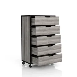 Mara Lavista Mobile 5 Drawers Chest Vintage Gray Oak - MiBasics -Home Living Store GUEST f4ec6536 bd41 43f2 8e40 4e37a1c3dc9c