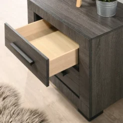 Roxava Contemporary 2 Drawer Nightstand Gray - MiBasics -Home Living Store GUEST f7f8bc33 38ab 4d7f 83fb f3f671a3a3b3
