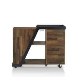 Blackjack 5 Bottle Mobile Wine Cabinet Light Hickory - MiBasics -Home Living Store GUEST f8fb2f79 fb30 4a3a a5d1 98e1b7337953