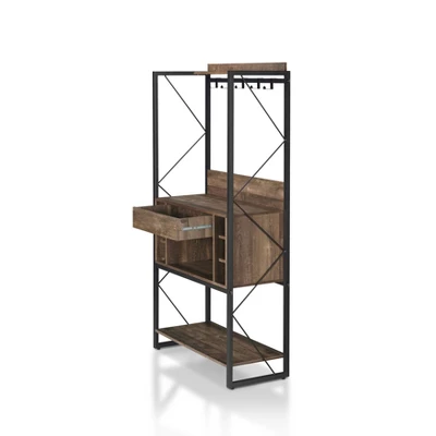 Orella Rustic Baker's Rack Reclaimed Oak - MiBasics 8 Orella Rustic Baker's Rack Reclaimed Oak - MiBasics - Image 6