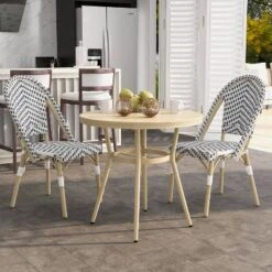 3pc Arna Patio Set With 32" Round Dining Table - MiBasics -Home Living Store GUEST f9f04e5a ff18 44ae 809b 0ae819bbdff1