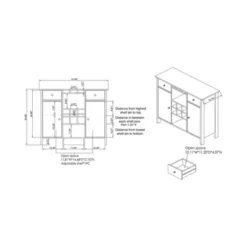 Ridsley Multi Storage Buffet - MiBasics -Home Living Store GUEST fbe077b2 ac45 48dc a769 f4a146dc6577