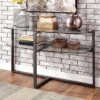 Muria Multi Top Design Sofa Table With A Glass Top Gun Metal - MiBasics -Home Living Store GUEST fe9f74f9 d775 46e8 a72d 975ccfef100e
