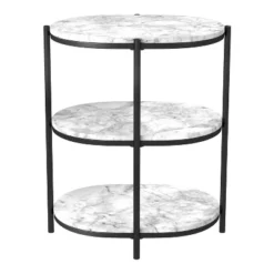 Crail Faux Marble Top Side Table - MiBasics -Home Living Store GUEST ff36c966 fa5a 40f3 b8c8 b1cd2425b0ff