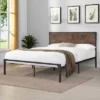 Margrit Two-Tone Design Platform Bed Dark Brown - MiBasics -Home Living Store GUEST ff9afbb0 0434 44a7 a31c bc475b645c24